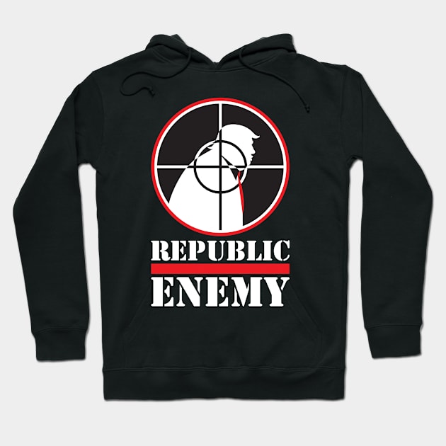 REPUBLIC ENEMY OF THE STATE! Hoodie by jasoncartoons